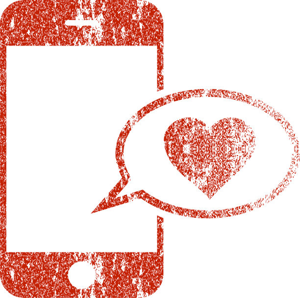 智能手机爱短信垃圾grunge纹理图标图片下载