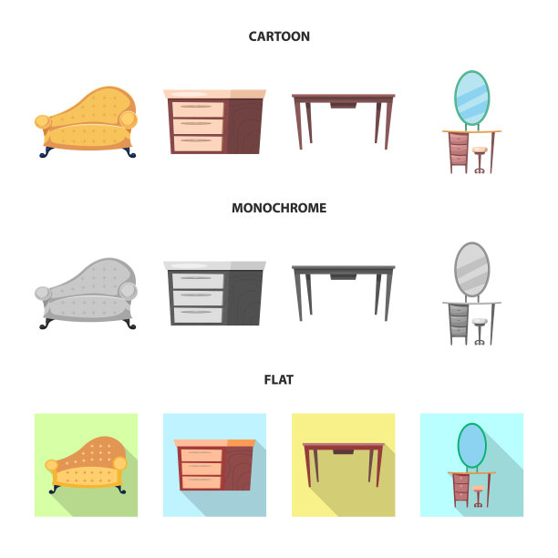 家具和公寓图标的孤立对象图片下载