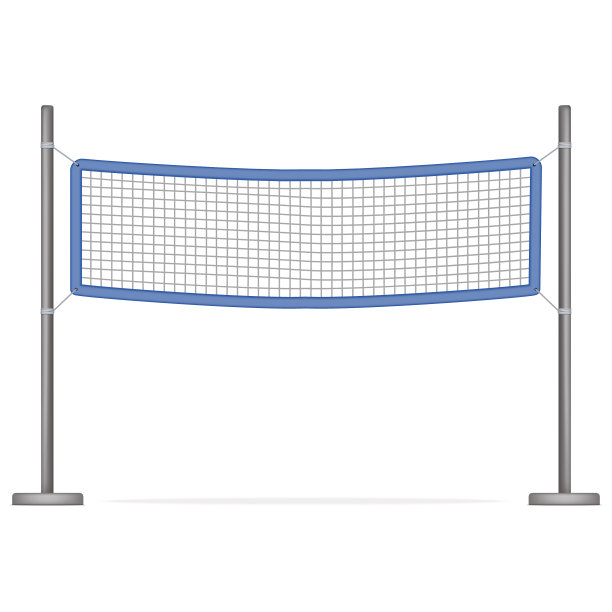 逼真详细的3d排球网图片下载