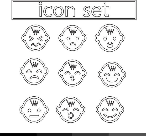 婴儿图标设计图片下载