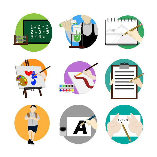 回到学校风景设计模板集图片下载