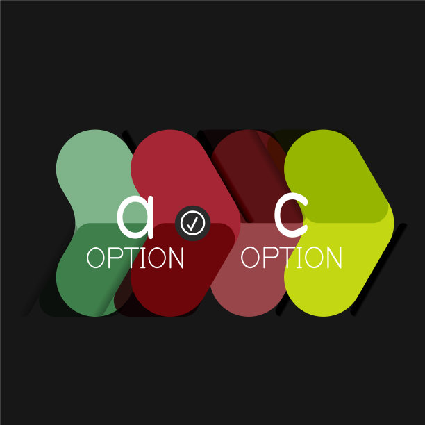 平面设计几何信息图箭头形状图片下载