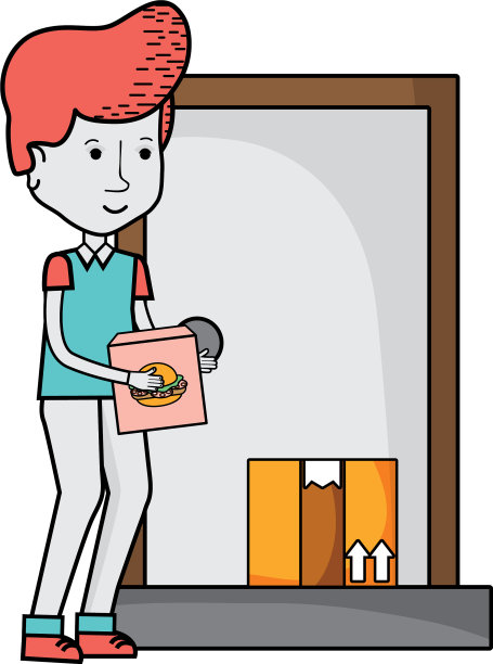 送货服务卡通图片下载