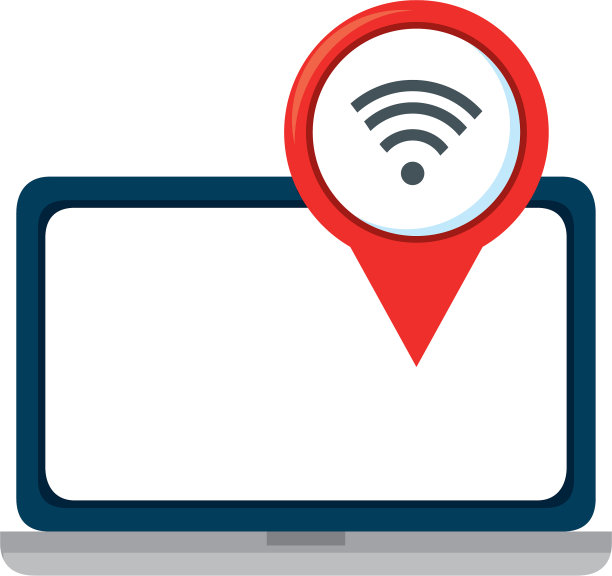 带wifi信号的笔记本电脑图片下载