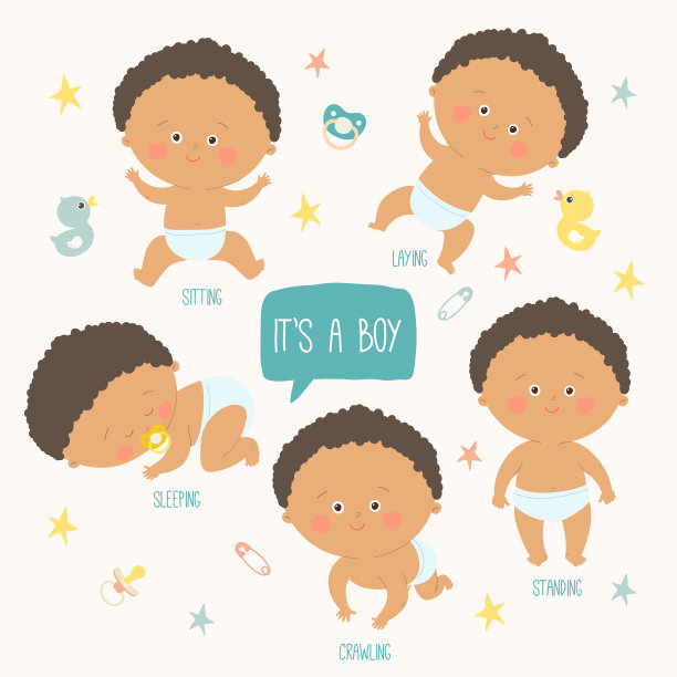 蹒跚学步的婴儿和裹着尿布的婴儿一起爬图片下载