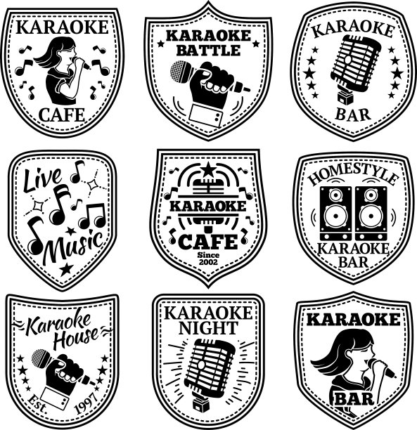卡拉ok牌、徽章等图片下载