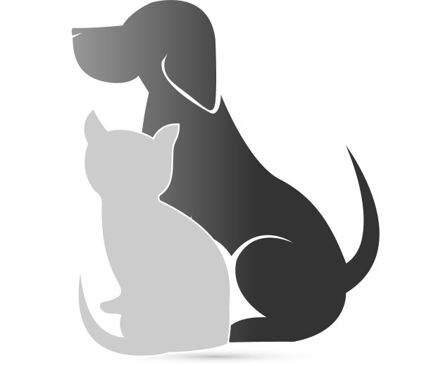 猫和狗宠物诊所图标图片下载
