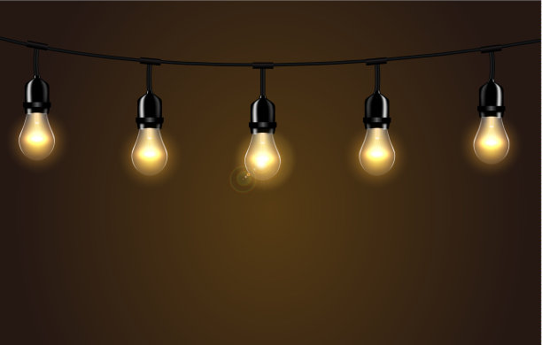 灯光隔离了现实的设计元素图片下载