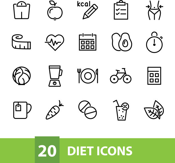 饮食图标集合图片下载