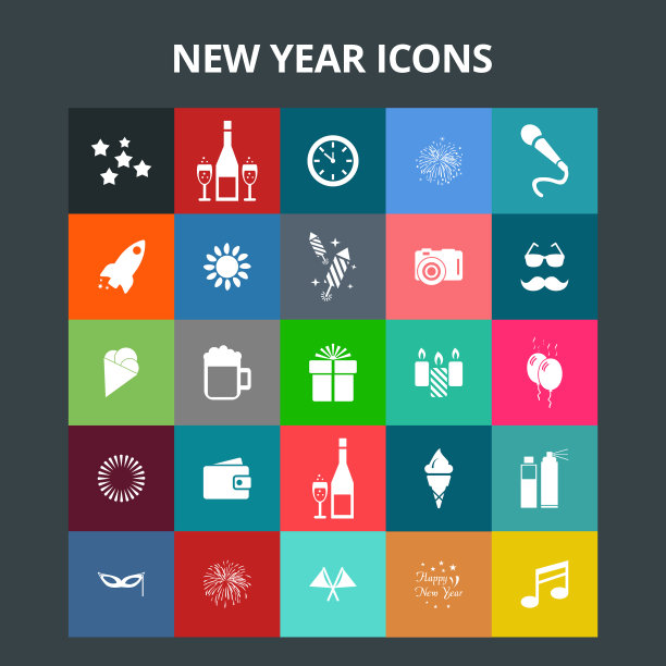 新年的图标图片下载