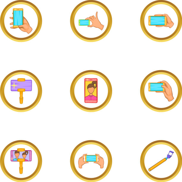 手机照片图标设置卡通风格图片下载