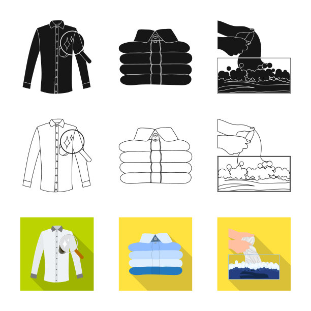 隔离对象的洗衣和清洁标志图片下载