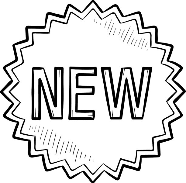 新产品贴纸手绘轮廓涂鸦图标图片下载