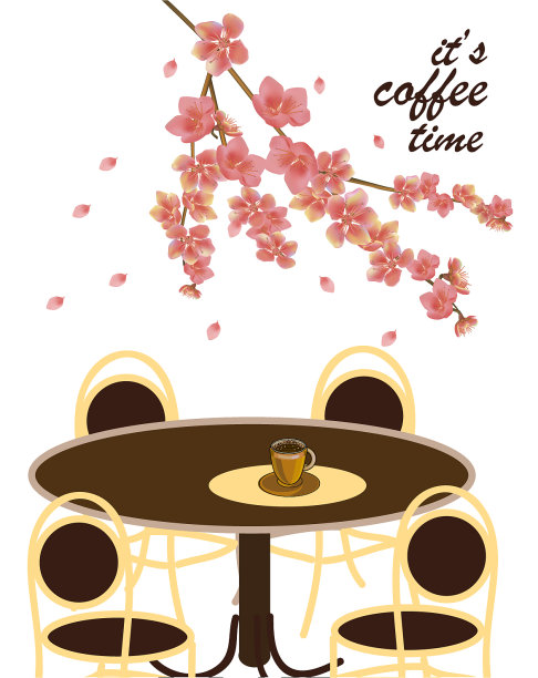 带有春天短语的海报都醒了图片下载