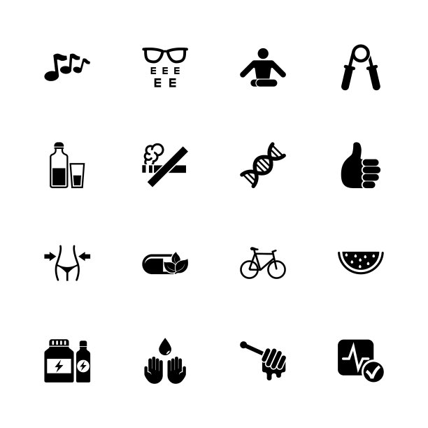 健康-平面图标图片下载