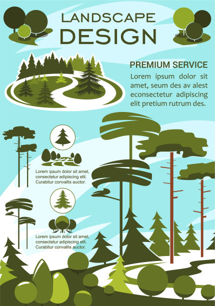 景观设计和园艺服务横幅图片下载
