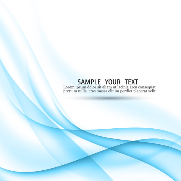 抽象的蓝色背景与平滑的线条图片下载