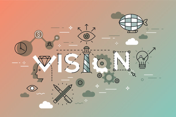 平面风格细线横幅视觉设计图片下载