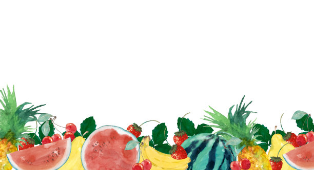 热带水果框架素材图片