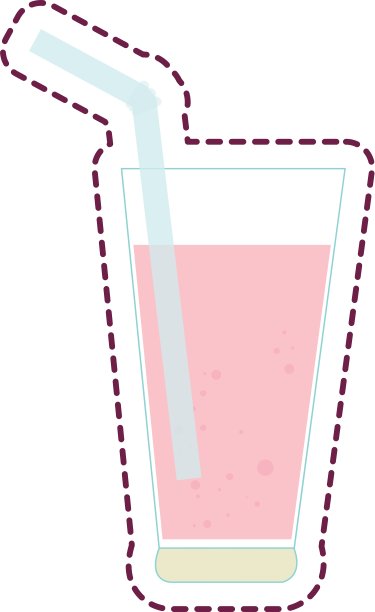 喝玻璃饮料图标图片下载