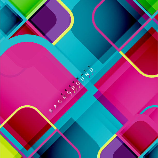 正方形几何抽象背景纸艺术图片下载