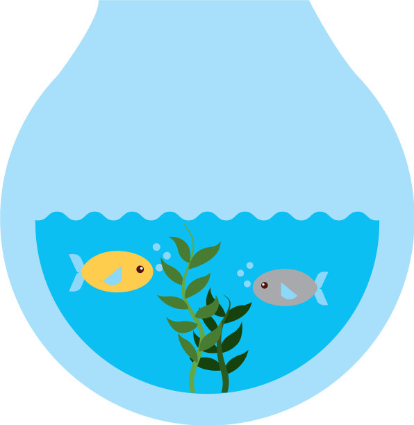 鱼在水族馆图标图片下载