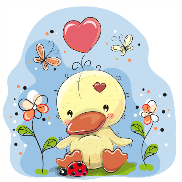 可爱的卡通小鸭子图片下载