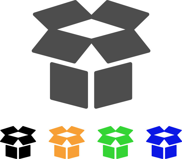 打开矩形图标图片下载