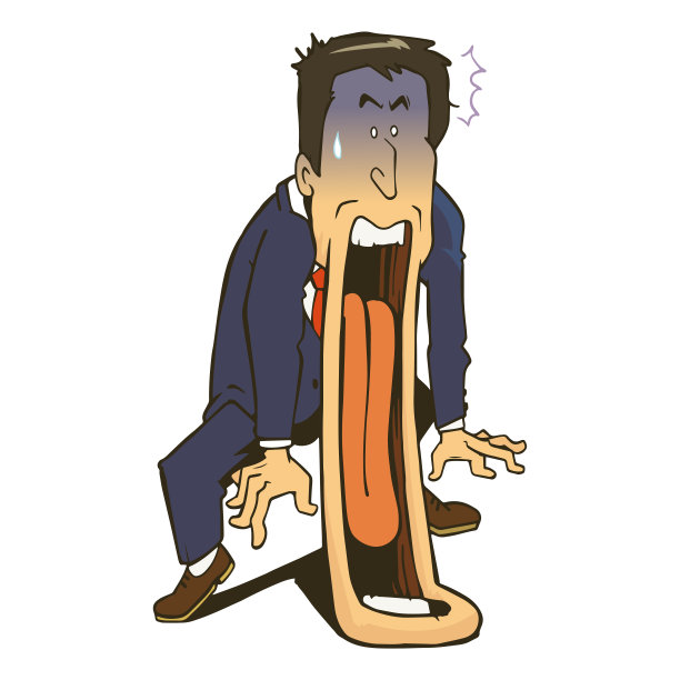 一个商人的下巴因为震惊而掉了下来。图片下载