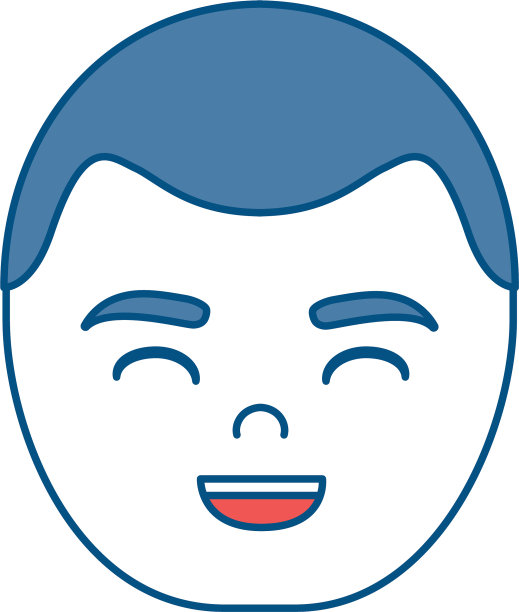 人微笑的图标图片下载