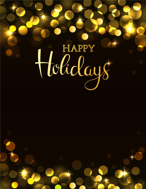 假日金色背景图片下载