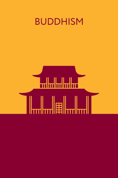佛教寺庙图标宗教建筑地标图片下载