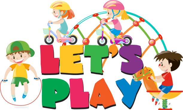 海报设计与孩子玩耍图片下载