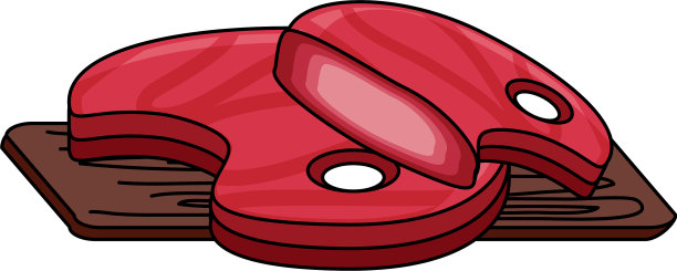 切肉板和牛排图片下载