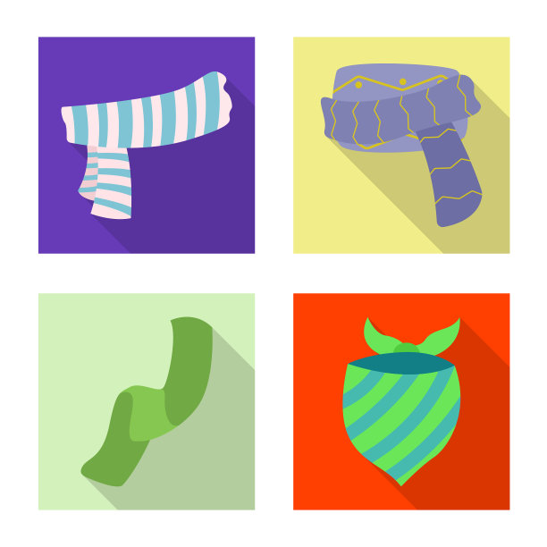 围巾和披肩标志图片下载