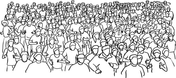 马拉松运动员手绘涂鸦图片下载