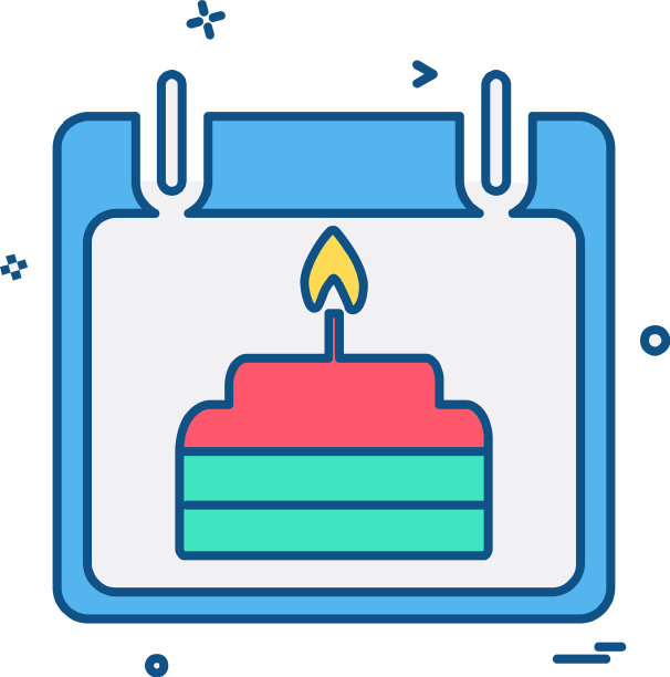 生日日历图标设计图片下载