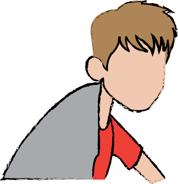 生病的人不快乐的人物健康卡通图片下载