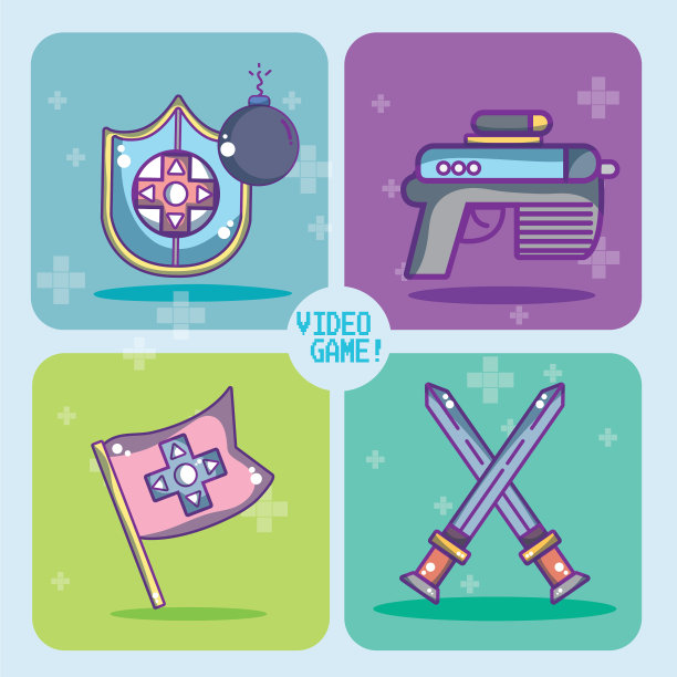 一套电子游戏图标图片下载