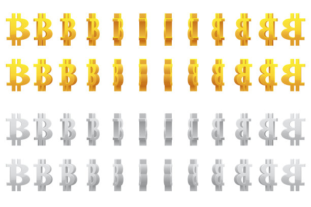 效果3d动画的金和银金属图片下载