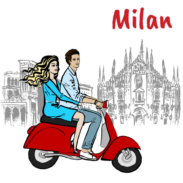 夫妇在米兰图片下载