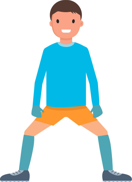 门将位置图标扁平化风格图片下载