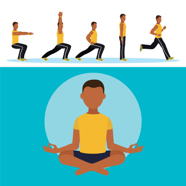 男人和有氧运动图片下载