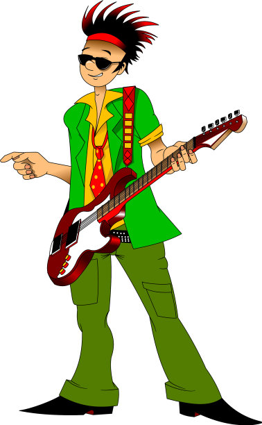 年轻的吉他手图片下载