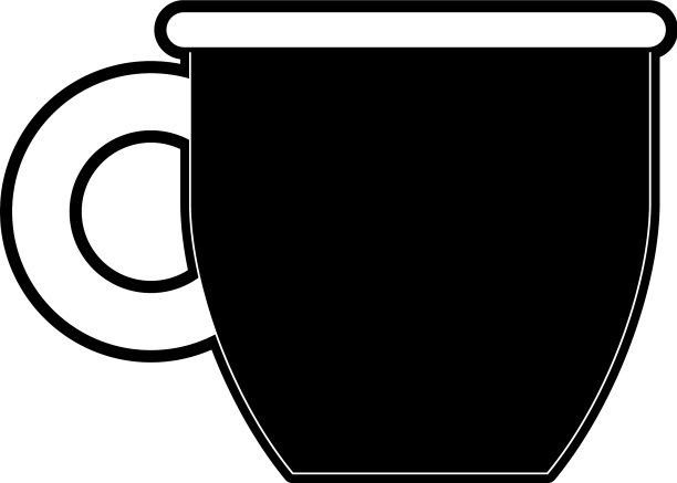 热杯或马克杯的图标形象图片下载