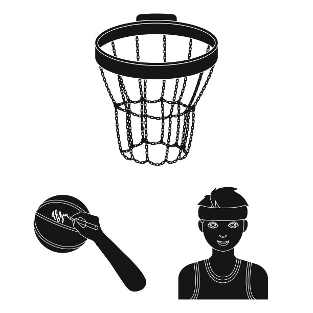 篮球和属性设置黑色图标图片下载