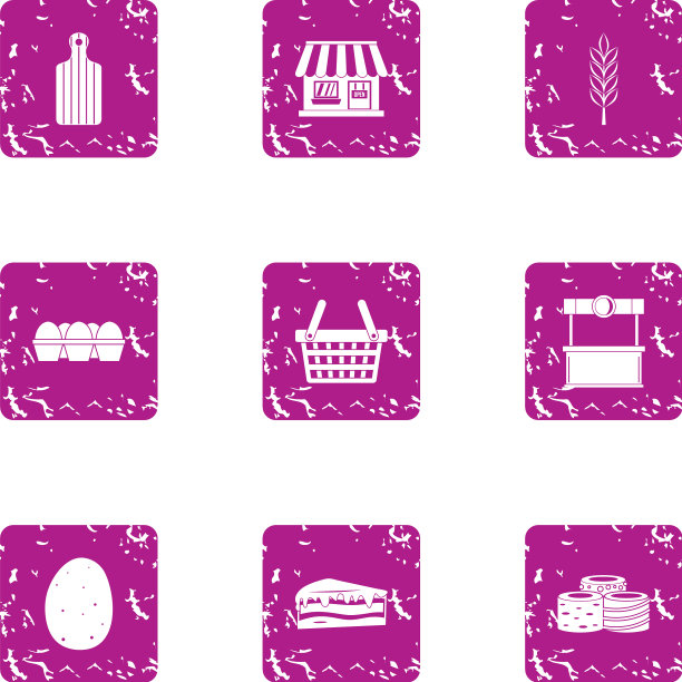 插座图标设置垃圾风格图片下载