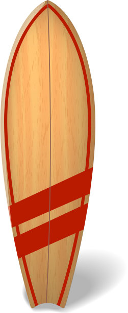 木板冲浪板夏季冲浪孤立图片下载