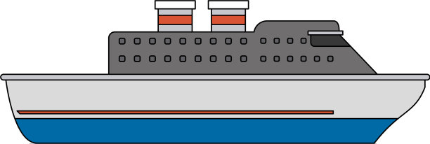 邮轮侧视图标形象图片下载