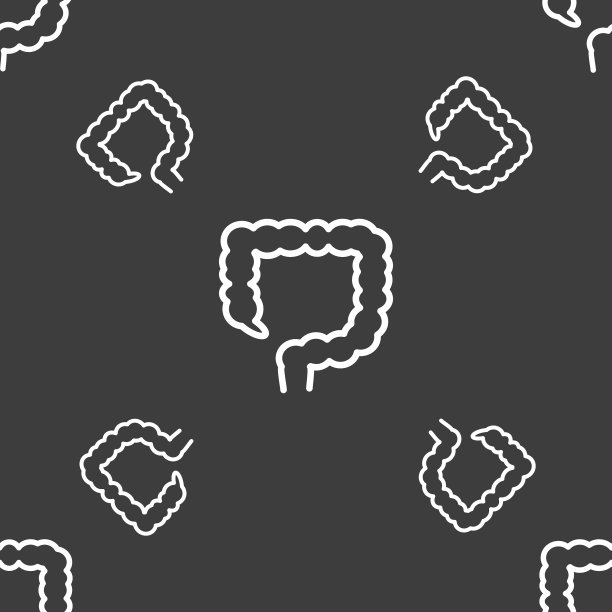 大肠征象灰色的无缝模式图片下载